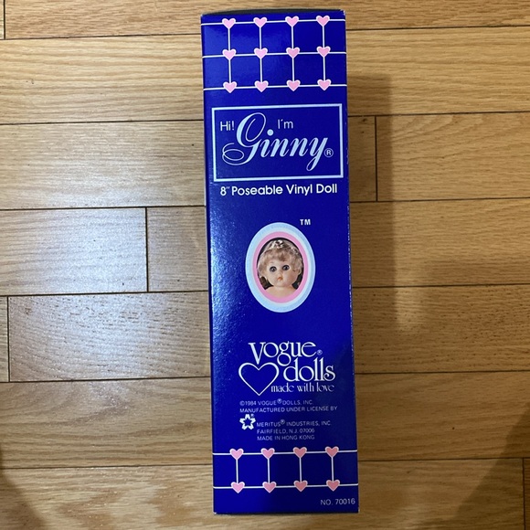 Ginny Doll 8”posesble Vinyl Doll. Stand included. No. 70016. NIB - Picture 2 of 4